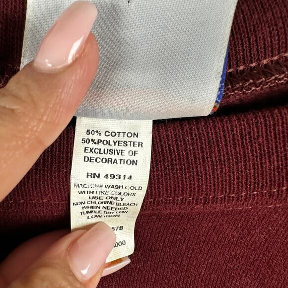 Champion University of Chicago Medium Reverse Weave Maroon Vintage 90 Booth - Picture 4 of 6